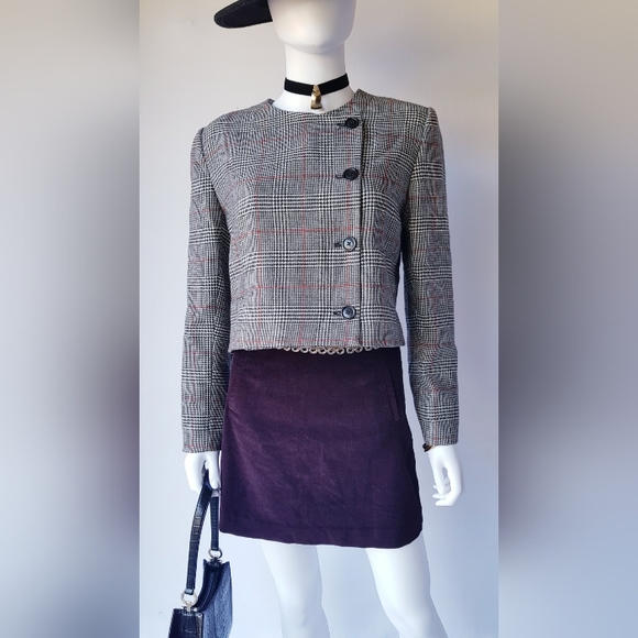 Vintage Houndstooth Short Suit Jacket ✨ - Picture 2 of 11